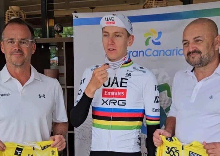 Tadej Pogačar, Tour de France champion and cycling legend, signs for Gran Canaria